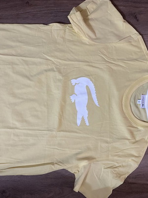 Lacoste t-shirt XL, yellow