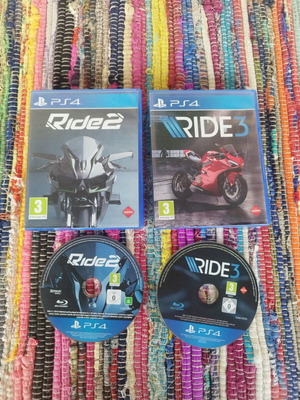 Ride 2 & 3 PlayStation 4 games non-functional, for collection