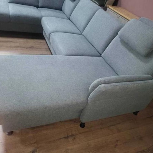 Blue Corner P-Shaped Fabric Sofa LS404520 New