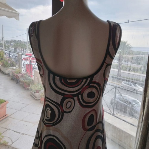 Jean Chancel sleeveless dress with open back new size M