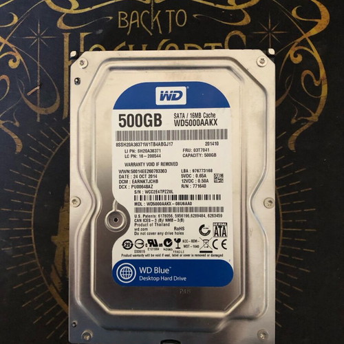 Western Digital 500GB disk like new
