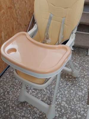 High Chair used with Eco-Leather seat and double tray