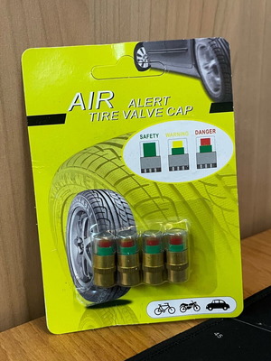 Tire valve caps new, set of 4 pieces