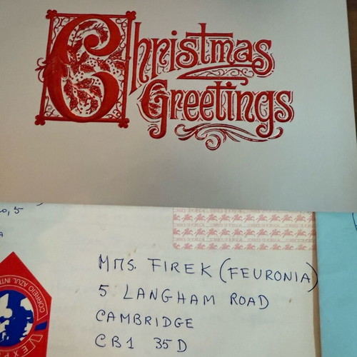 Old postal mail used collection
