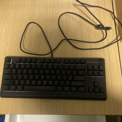 SteelSeries Apex 3 TKL gaming keyboard used