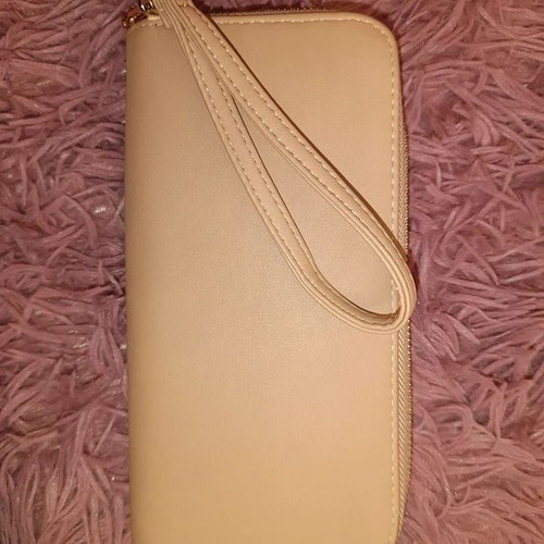 A New Day Wallet like new, beige brown, with card and coin compartments