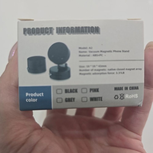 A2 Vacuum Magnetic Phone Stand like new, folding and double-sided