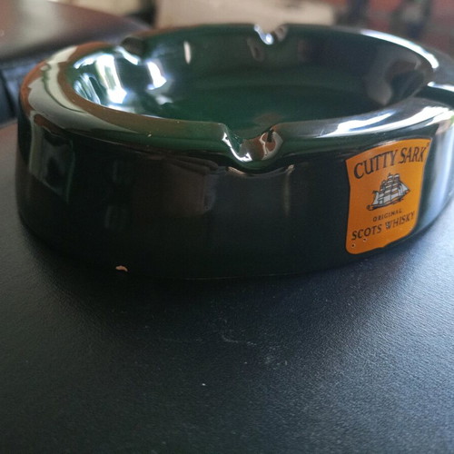 Cutty Sark ceramic ashtray used condition