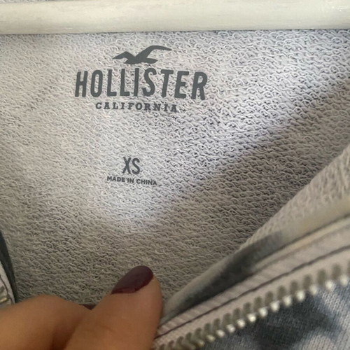 Hollister jacket like new, gray, size XS
