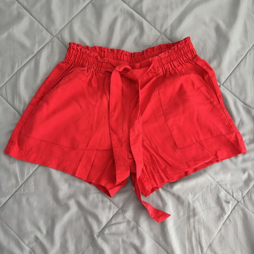 Esmara women's shorts, red, size M