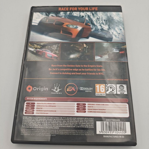 Need for Speed The Run PC like new