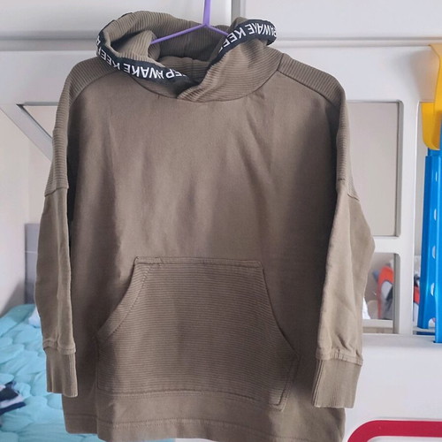 Zara Kids Sweatshirt no5 110cm used, olive with black details