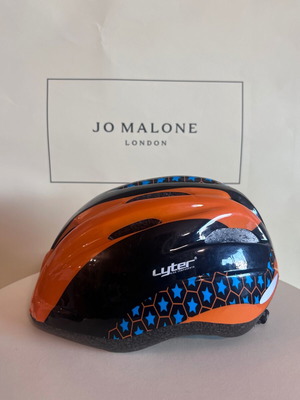 Cytec Yangsta kids bike helmet, size S, black and orange