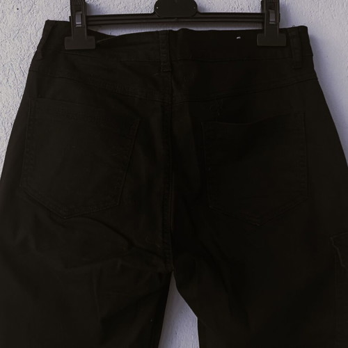 Miss Good women's black cargo pants with elastic waist