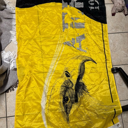 AEK flag large 90x1.50 used, authentic