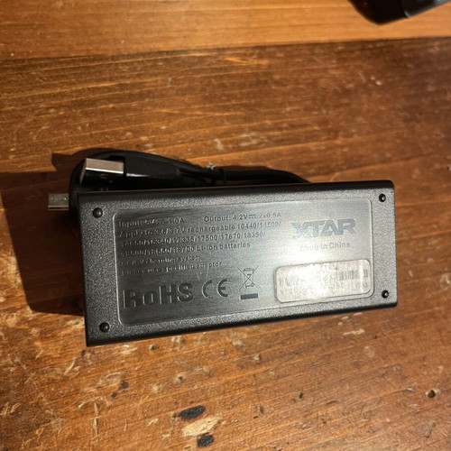 Battery chargers used, Xtar for Li-po and Ni-MH AA batteries