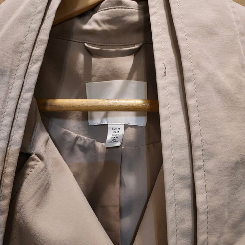H&M trench coat jacket like new, size M/L, beige