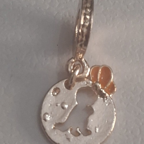 Charm for bracelets dangle rose gold like new