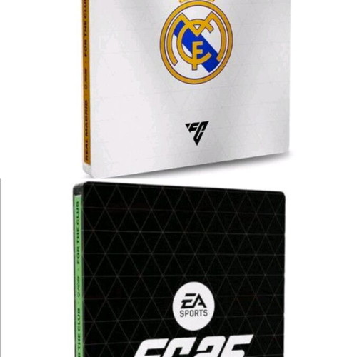 EA Sports FC 25 and Real Madrid metal case set sealed