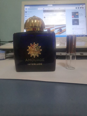 Interlude Woman Amouage perfume tester 5 ml like new, authentic refill