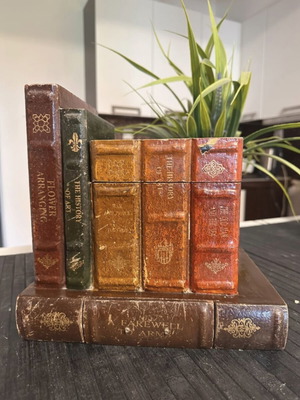 Vintage decorative bookend with hidden storage used