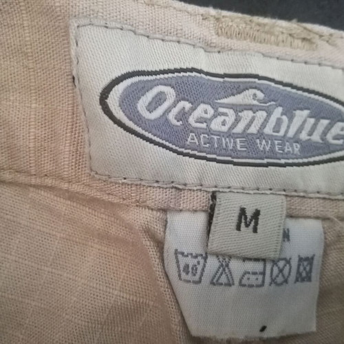 Cargo shorts ocean blue cotton size M like new