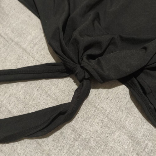 Crop top Kappa like new, black and red, size L