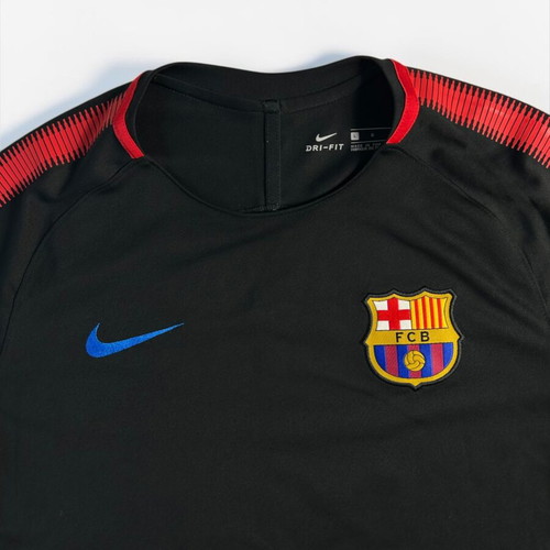 Nike FC Barcelona Vintage Y2K 2017-2018 Training T-shirt black red like new