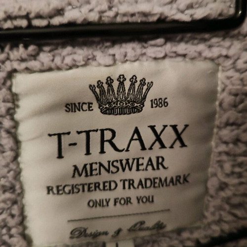 Men's wool cardigan T Traxx Large like new, gray