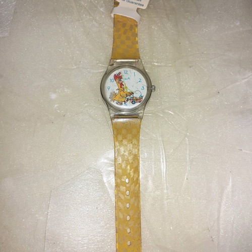 Aquadiver watch with cartoon figure new, waterproof, yellow