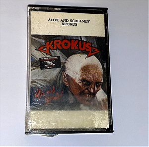 KROKUS / Alive and screamin' / σπάνια ελληνική κασσέτα / κασέτα / rock / metal