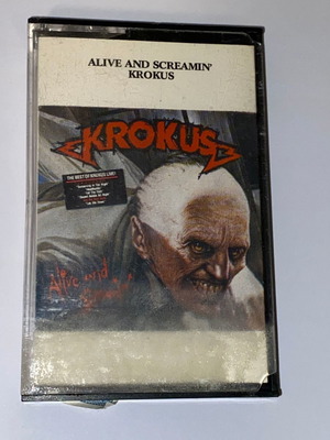 Krokus Alive and Screamin' rare Greek cassette rock metal