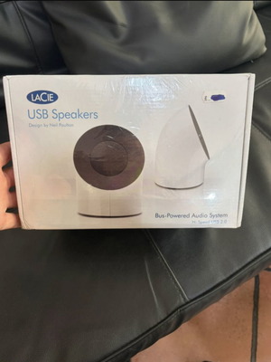 LaCie USB Speakers new, compatible with all devices