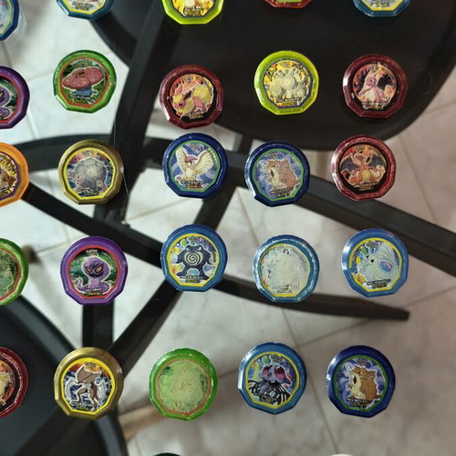 Pokemon Nox tags used with visible wear