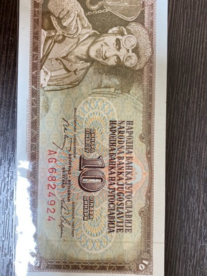 Yugoslavia 10 Dinar Banknote like new, 1968