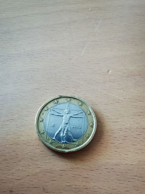 1 Euro Coin Italy 2002 like new