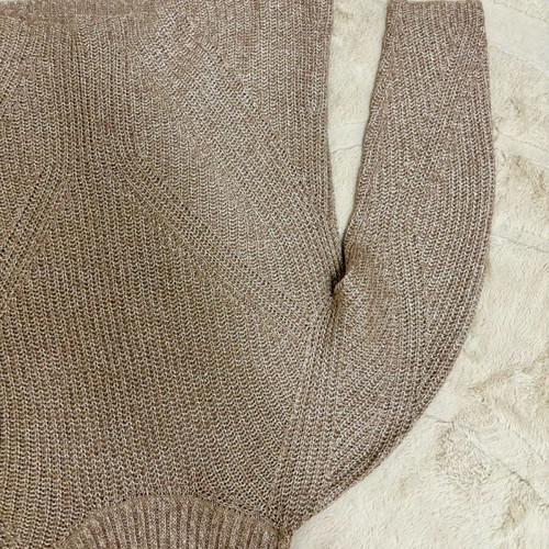Massimo Dutti Wool Sweater new, size M/L, beige gold