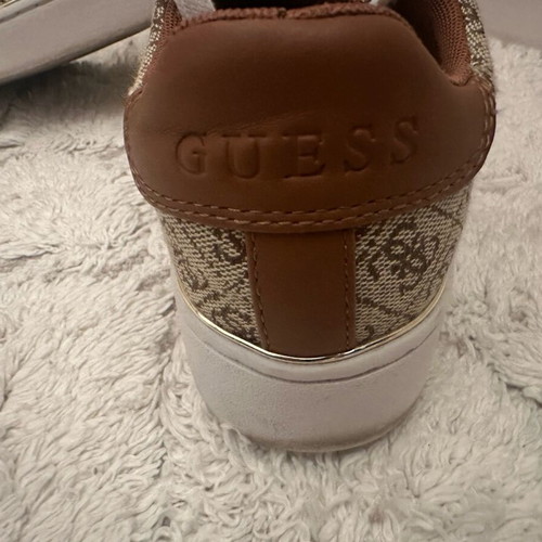 Guess women's athletic shoes like new, size 37, beige gold