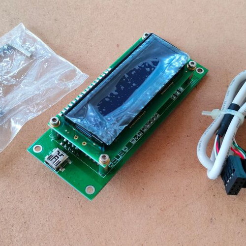 LCD Display 16x2 with USB/UART new, model DE-LP12111