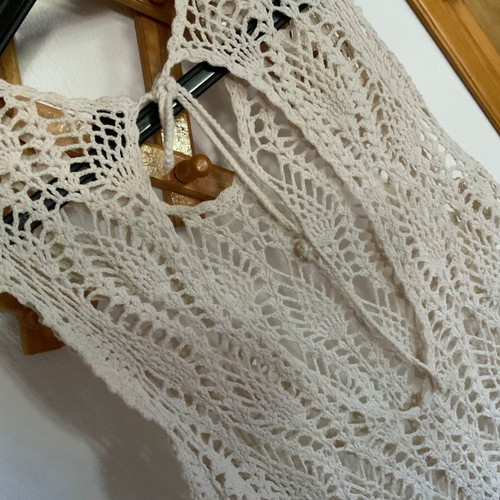 Knitted white one-piece shorts Minkpink used, size Small