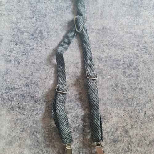 Baby suspenders gray like new