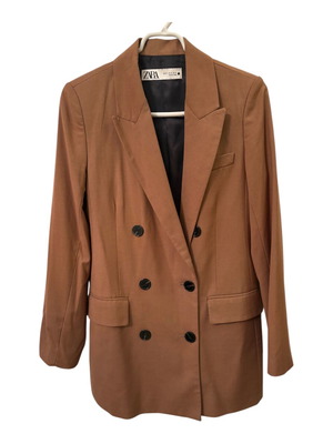 Camel blazer double buttons XS