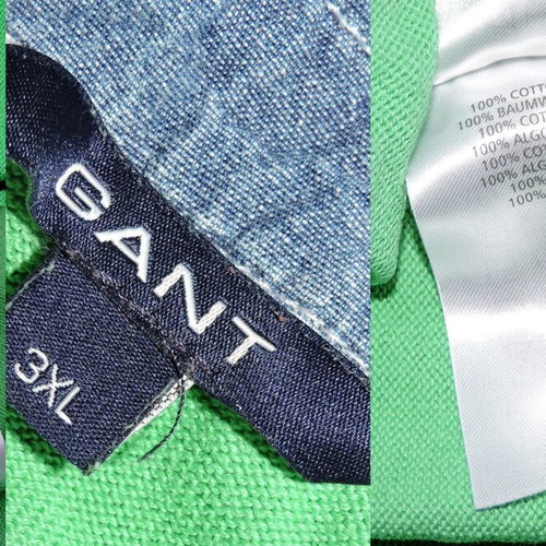 Gant Mens Green Cotton Long Sleeve Jumper like new, size XXL-3XL