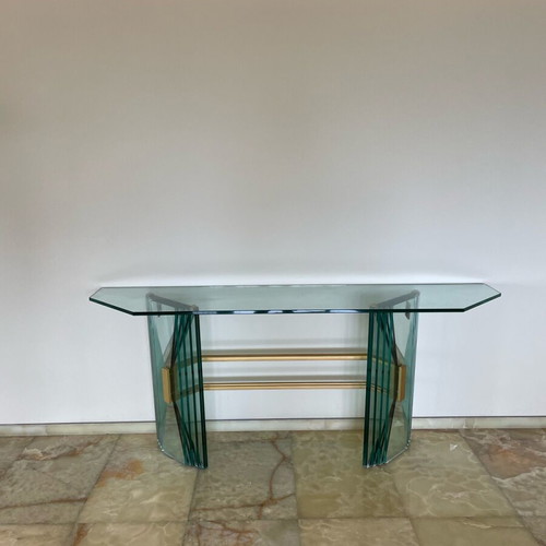 Vintage Italian Design Ventaglio Table Console Gallotti & Radice like new