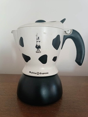 Bialetti Mukka Express vintage καφετιέρα μεταχειρισμένη, σχέδιο αγελάδας