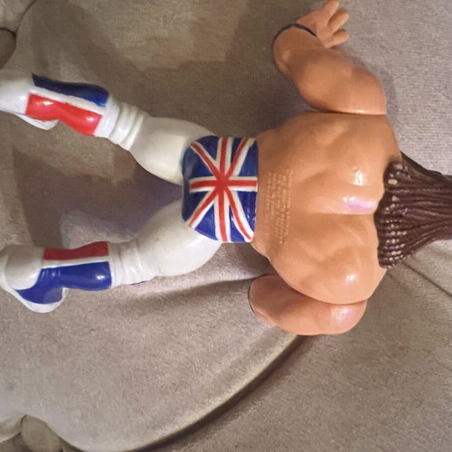 WWF Hasbro British Bulldog figure used, collectible