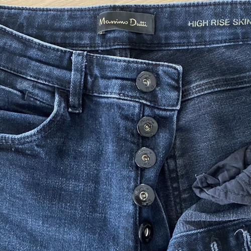 Massimo Dutti jeans used, high rise skinny, blue, size S