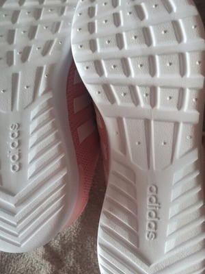 Adidas athletic shoes new, pink, size 40.5