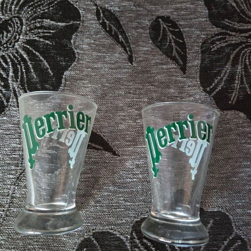 Perrier glasses new, pack of 12 pieces