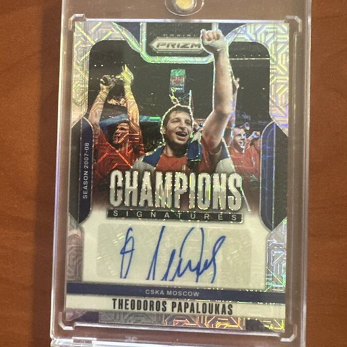 Panini Prizm Theodoros Papaloukas Silver Auto /25